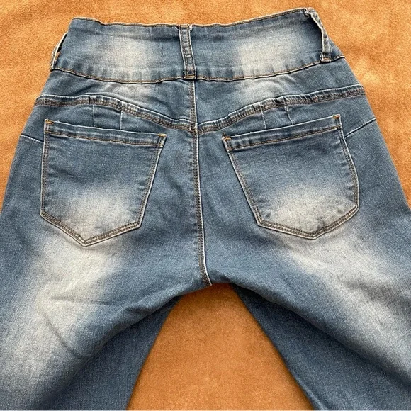 BAMBOO High Rise Stretch Skinny Jeans Size 5 - Picture 9 of 16